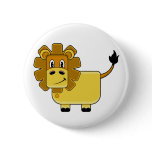 Cute Lion Button Badge
