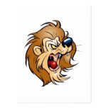 Cute Lion Cartoon Post Card