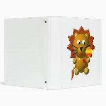 Cute lion with lollipop! binder