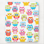 Cute Litte Owls Mouse Pads