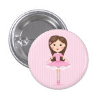 Cute little ballerina cartoon girl pins