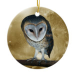 Cute little Barn Owl christmas tree Christmas Ornaments