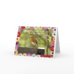 Cute Little Bird Birthday Greeting Greeting Card