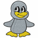 Cute Little Blue Penguin embroidered shirts