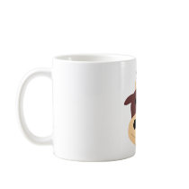 Cute little brown cow coffee mug