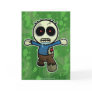 Cute Little Cartoon Zombie Greeting Card