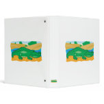 cute little crocodile 3 ring binder