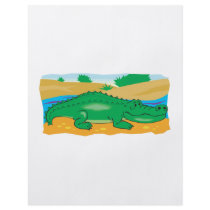 cute little crocodile custom flyer