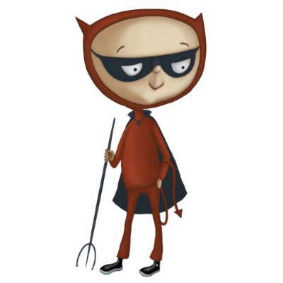 cute little devil boy photo cut outs by doonidesigns