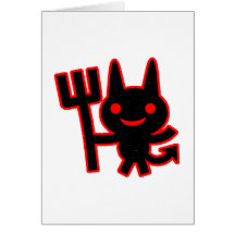 Cute Little Devil Greeting Cards