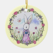 Cute Little Easter Bunny Ornament