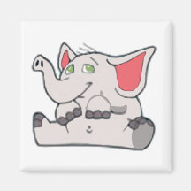 Cute Little Elephant Refrigerator Magnets