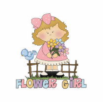 Cute Little Flower Girl Cut Out