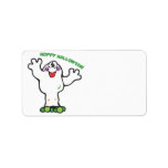 cute little frog ghost custom address labels
