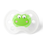 cute little froggy frog on green gingham plaid pacifiers