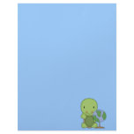 cute little geography turtle letterhead template
