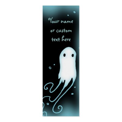 Cute Little Ghost Profile Cards Business Card by opheliasart