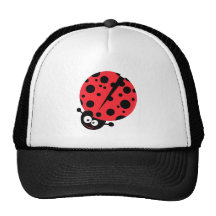 cute little goofy ladybug with lots of spots trucker hats