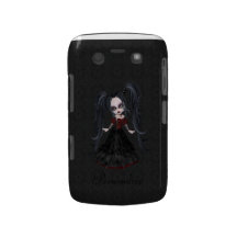 Cute Little Goth Girl BlackBerry Bold Personalized Blackberry Bold Cover