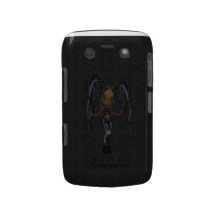Cute Little Goth Girl BlackBerry Bold Personalized Case-Mate Blackberry Case