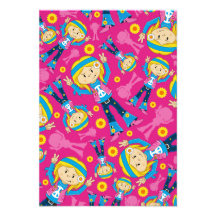 Cute Little Hippie Girl Personalized Invite