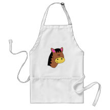 Cute Little Horse Face Apron