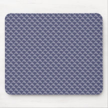 Cute little light blue dolphins on rough blue back mouse pads