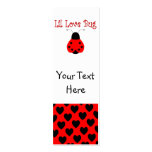 Cute Little Love Bug Heart Ladybug Bookmark