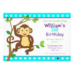 Cute Little Monkey Invite