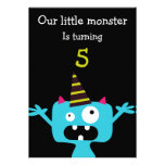 Cute Little Monster Kids Birthday Party Invite