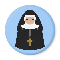 Cute Little Nuns Magnet