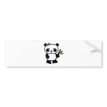 cute little panda bear bumper stickers