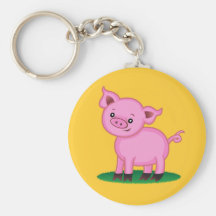 Cute Little Pig Keychain