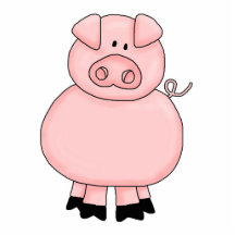 cute little piggie acrylic cut outs