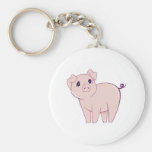 Cute Little Piggy Art Keychain