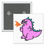 cute little pink fire dragon monster