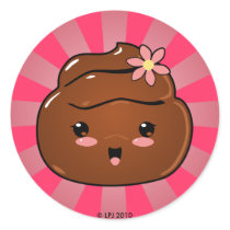 Cute Little Poop Stickers
