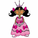 Cute little princess (black hair) photo cutout