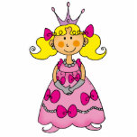 Cute little princess (blonde hair) photo sculptures