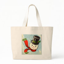 Cute Little Retro Snowman Bag