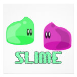 cute little slime custom invitations