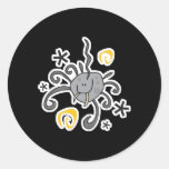 cute little spider with fangs stickers