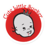 Cute Little Sucker Round Sticker