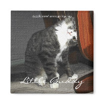Cute Little Tabby Kitten Art Magnet