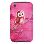 Cute Little Thoughtful Owl Tough iPhone 3 Cover
