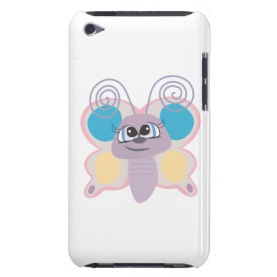 cute little vector butterfly cartoon barely there ipod cases by doonidesigns