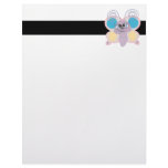 cute little vector butterfly cartoon customized letterhead