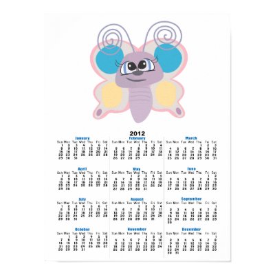 cute little vector butterfly cartoon print by doonidesigns