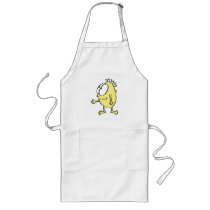 cute little yellow monster apron