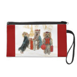 Cute Little Yorkies Travelling Wristlet Clutches